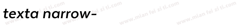 texta narrow字体转换